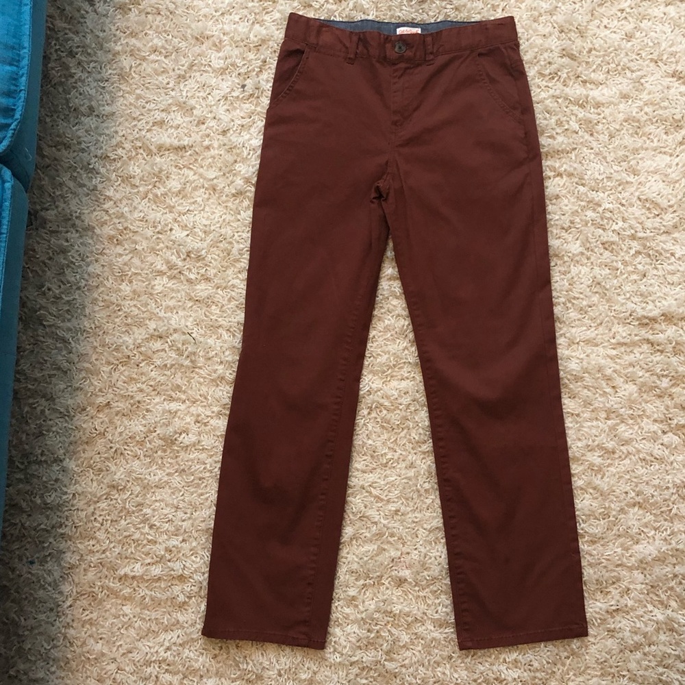 NEW Cat & Jack Burgundy Boys Chinos! NWOT